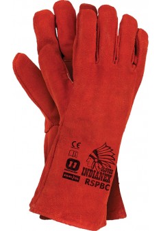 Rękawice RSPBCINDIANEX C całe ze skóry bydlęcej r. 11 czerwone