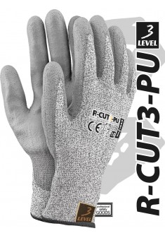 Rękawice ochronne z przędzy HDPE REIS LEVEL3 R-CUT3-PU
