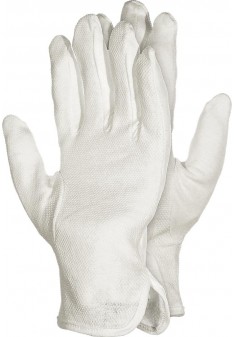 Rękawice ochronne z bawełny z mikronakropieniem RMICRON W