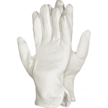 Rękawice ochronne z bawełny z mikronakropieniem RMICRON W