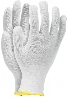 Rękawice ochronne z bawełny z mikronakropieniem RMICRONCOT