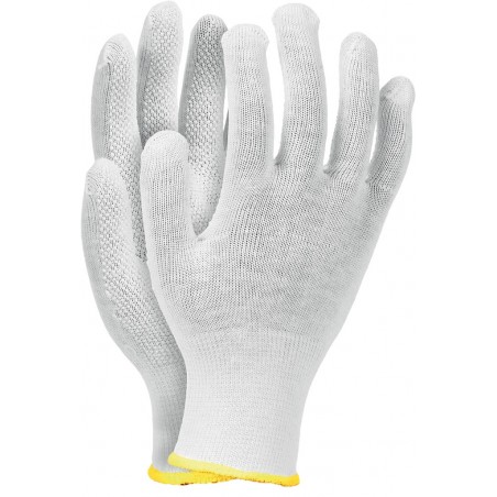 Rękawice ochronne z bawełny z mikronakropieniem RMICRONCOT