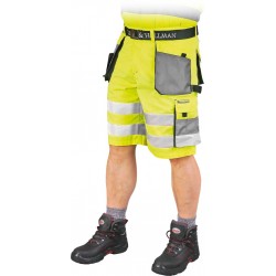 Spodnie krótkie FORMEN LHFMNXTS YSB żółto-stalowo-czarne r. S-3XL