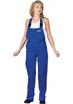 Spodnie ochronne damskie ogrodniczki Leber & Hollman LH-WOMBISER niebieskie r. 36 - 50