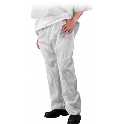 Spodnie ochronne do pasa z polipropylenu REIS SFI białe r. M - 3XL