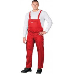 Spodnie robocze ogrodniczki REIS Master SMC czerwone r. 48 -62