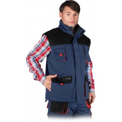 Bezrękawnik ocieplany Formen LHFMNWV GBC granatowo-czarno-czerwony r. M-3XL