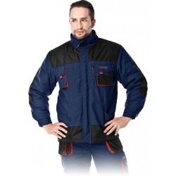 Kurtka ocieplana Formen LHFMNWJ GBC granatowo-czarno-czerwona r. M - 3XL