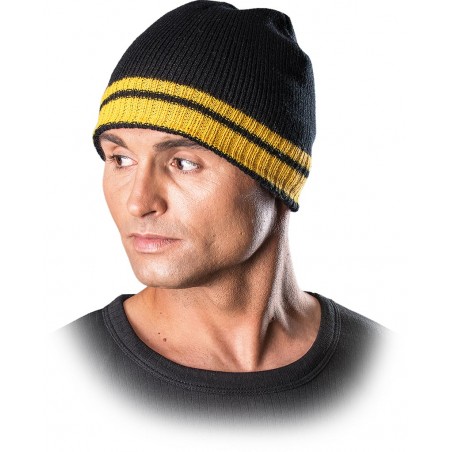 Protego czapka zimowa REIS CZPAS BY czarno-żółta r. 57-61