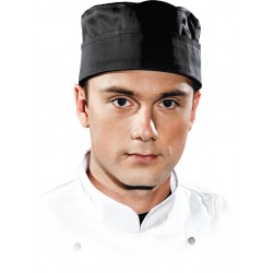 Czapka kucharska krótka LH-SKULLER Chef's Kitchen czarna r. L-2XL