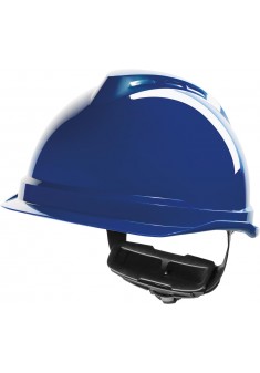 Hełm ochronny MSA V-Gard 520 Fas-Trac niebieski krótki daszek