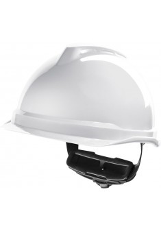 Hełm ochronny MSA V-Gard 520 Fas-Trac biały krótki daszek