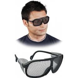 Okulary ochronne przeciwodpryskowe siatkowe REIS GOG-MESH B czarne