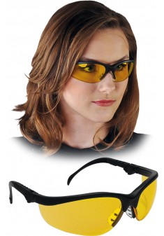 Okulary ochronne przeciwodpryskowe MCR-KLONDIKEP-F YB żółto-czarne
