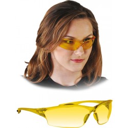 Przeciwodpryskowe okulary ochronne MCR LAW Y żółte