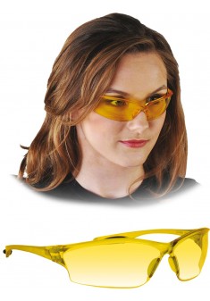 Przeciwodpryskowe okulary ochronne MCR LAW Y żółte