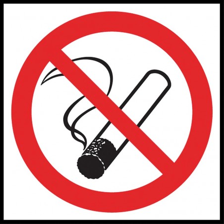 Znak ochrony ppoż. Palenie tytoniu zabronione 150x150 płytka PCV