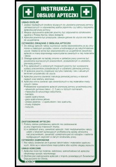 Instrukcja BHP „Instrukcja obsługi apteczki” Z-IB10-P-110X220