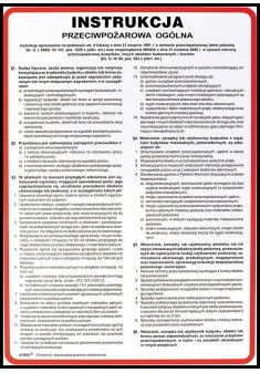 Instrukcja PPOŻ. „Instrukcja przeciwpożarowa ogólna” Z-IP2-P-250X350