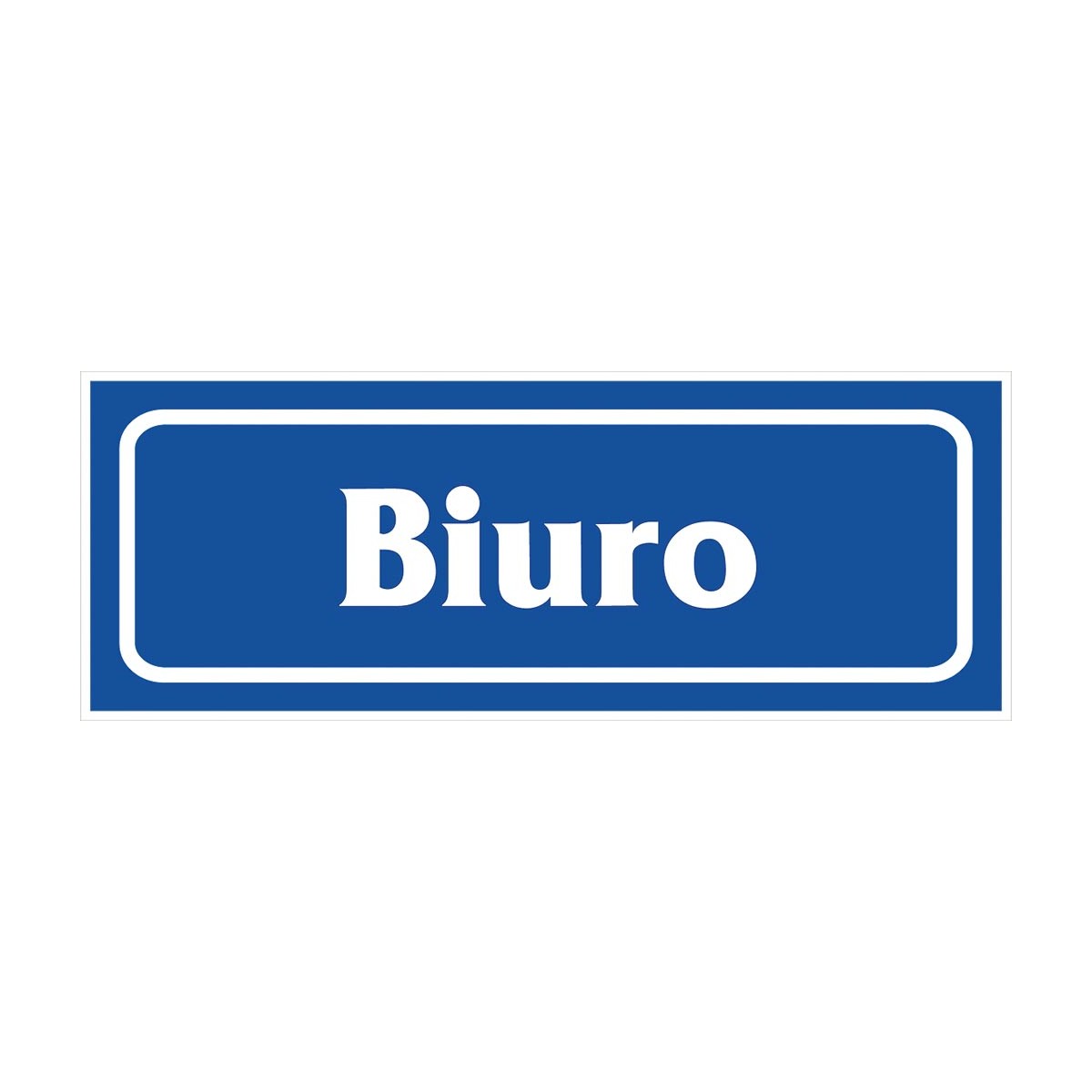 Znak „Biuro” płytka PCV Z-R13-P-90X240 Znak „Biuro” płytka PCV Z-R13-P-90X240