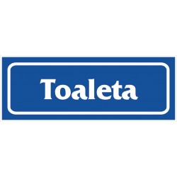 Znak „Toaleta” płytka PCV Z-R18-P-90X240