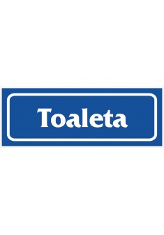 Znak „Toaleta” płytka PCV Z-R18-P-90X240