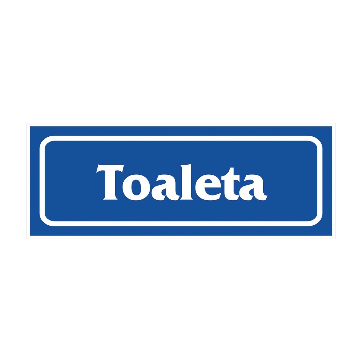 Znak „Toaleta” płytka PCV Z-R18-P-90X240 Znak „Toaleta” płytka PCV Z-R18-P-90X240