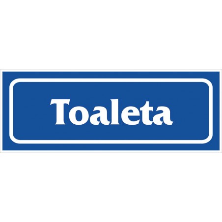 Znak „Toaleta” płytka PCV Z-R18-P-90X240