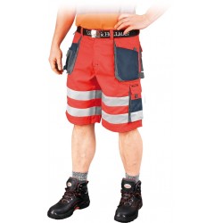 Spodnie robocze krótkie FORMEN LH-FMNX-TS CGS czerwone r. S - 3XL