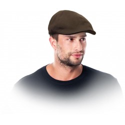 Czapka letnia kaszkiet 100% bawełna REIS CZMUTZE brązowa