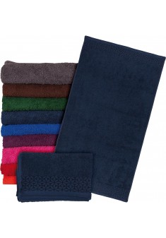 Ręcznik frotte REIS T-INDIA-DN 70X140 ciemnoniebieski