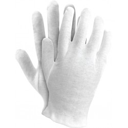 Rękawice ochronne z bawełny Ogrifox OX-UNDER W białe r. 7 - 10