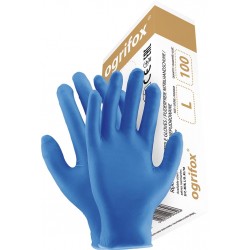 Rękawice nitrylowe bezpudrowe OGRIFOX OX-NIT-PF niebieskie r. S - XL
