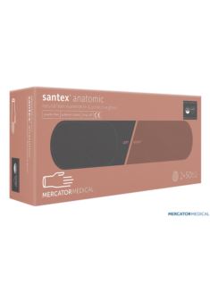 Rękawice lateksowe diagnostyczne bezpudrowe SANTEX-PF