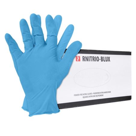 Rękawice nitrylowe bezpudrowe 100 szt. RNITRIO-BLUX