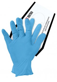 Rękawice nitrylowe niebieskie bezpudrowe RNITRIO N 100 szt.
