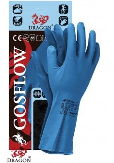 Rękawice ochronne gumowe flokowane REIS DRAGON GOSFLOW