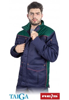 Kurtka ocieplana REIS TAIGA granatowo-zielona BTOGZ GZ