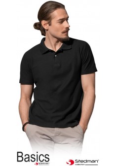 Koszulka Polo męska STEDMAN ST3000 BLO czarna