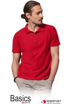Koszulka polo męska STEDMAN ST3000 SRE czerwony szkarłatny