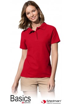 Koszulka polo damska STEDMAN ST3100 SRE czerwona