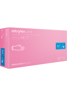 Rękawice nitrylowe bezpudrowe RMM- NITPINK 8% VAT