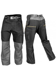 Spodnie do pasa Leber & Hollman Dynamite czarno-szare r. 48 - 62