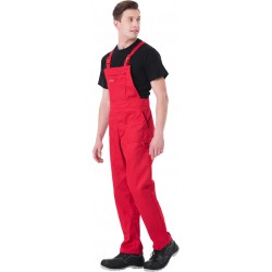 Spodnie ogrodniczki REIS Master SMC czerwone