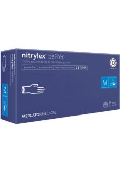 Rękawice nitrylowe bezpudrowe NITBEFREE 8% VAT