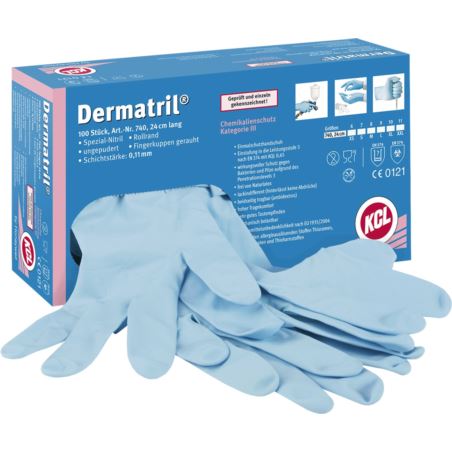 Rękawice ochronne nitrylowe KCL-DERMA740