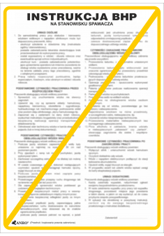 Instrukcje BHP „Instrukcja BHP na stanowisku spawacza Z-IBM07-P-250X350
