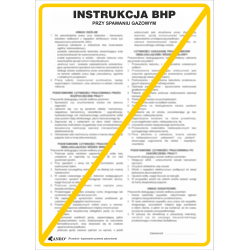 Instrukcja BHP „Instrukcja BHP dla spawacza gazowego” Z-IBM08-P-330X460