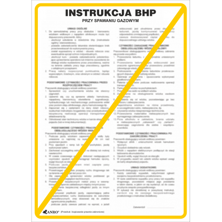 Instrukcja BHP „Instrukcja BHP dla spawacza gazowego” Z-IBM08-P-330X460