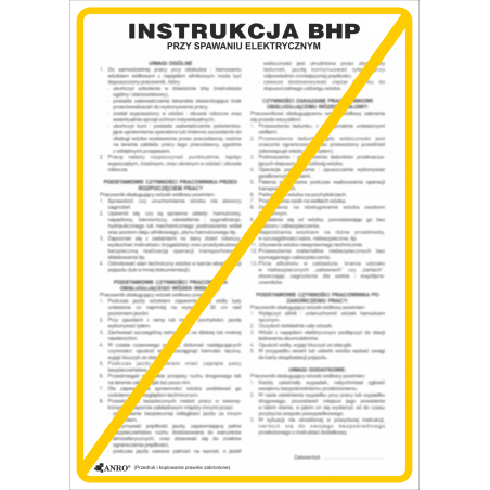 Instrukcje BHP „Instrukcja BHP dla spawacza elektrycznego” Z-IBM09-P-250X350
